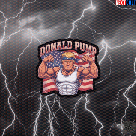 Donald Pump Sticker Patriotic Gym Decal for USA Lifters and 4th of July Fitness Default Title Next Cult Brand