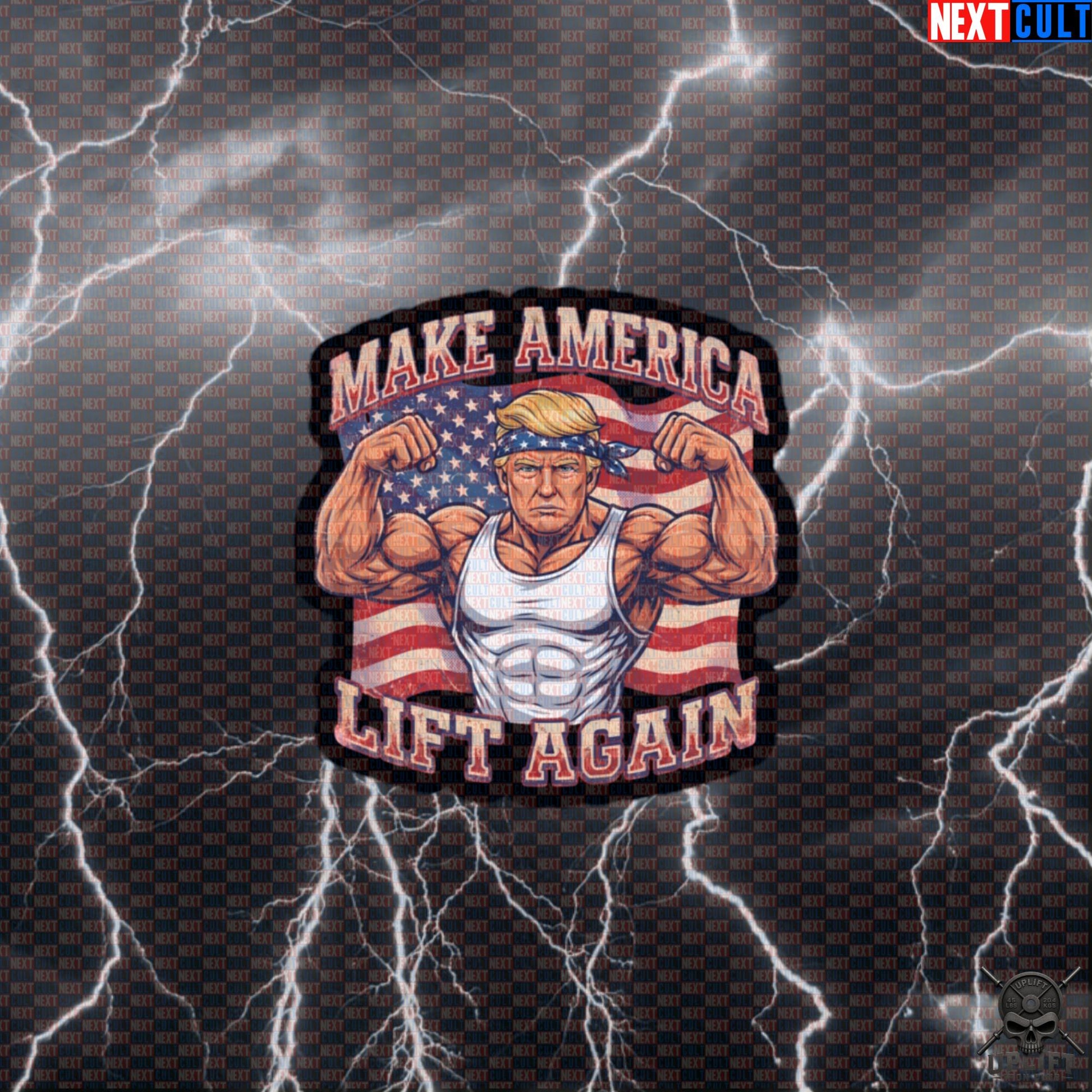 Make America Lift Again Sticker Donald Pump Patriotic Gym Decal for USA Lifters Default Title Next Cult Brand