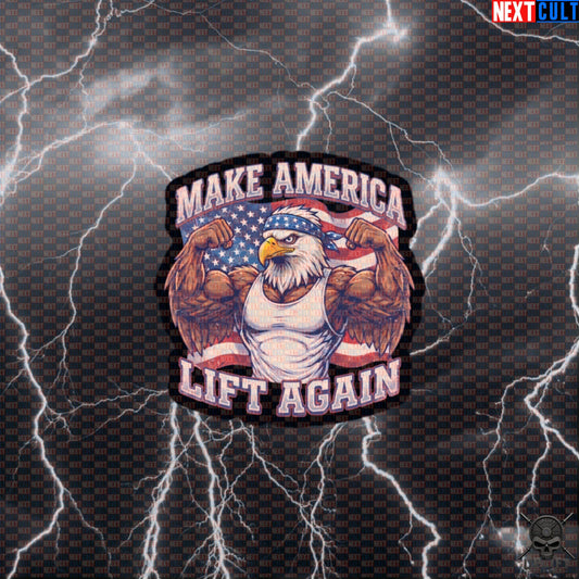 Patriotic Eagle Sticker Make America Lift Again Gym Decal for USA Lifters Default Title Next Cult Brand