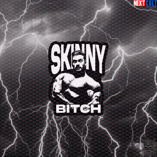 Skinny Bitch Chris Bumstead Gym Sticker | Funny CBUM Bodybuilding Meme Decal for Water Bottles & Gear Default Title Stickers Next Cult Brand