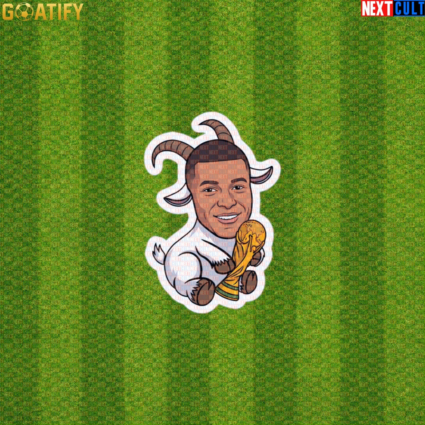 Kylian Mbappe Sticker – World Cup Champion GOAT Decal for France and Football Fans |  | ["Football", "France", "Kylian Mbappe", "PSG", "Real Madrid", "Soccer"]