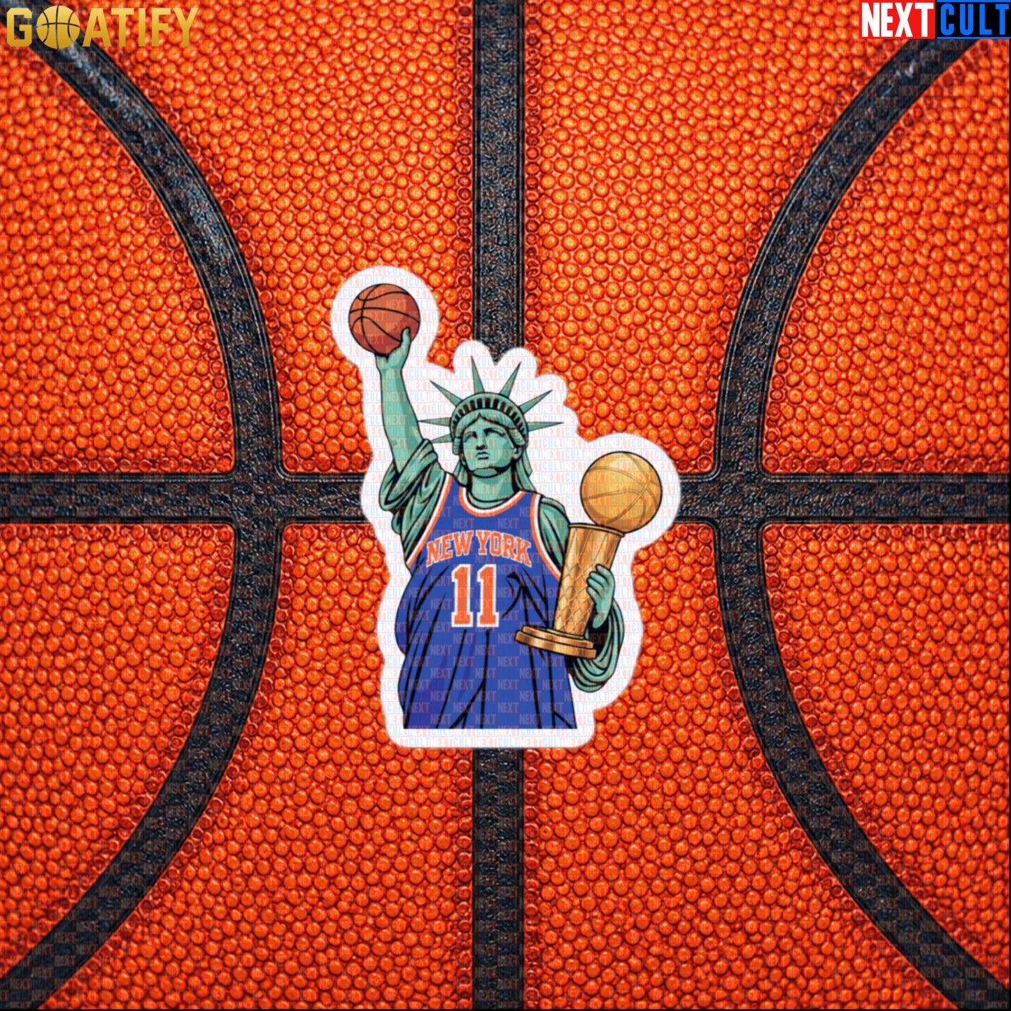 New York Knicks Sticker – 2026 NBA Champions Liberty Decal for Basketball Collectors Default Title Next Cult Brand