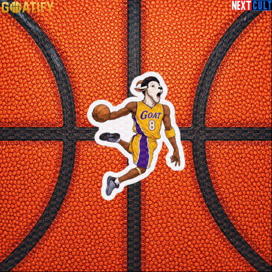 Kobe Bryant Sticker – Young Kobe No. 8 Dunk GOAT Decal Gift for Lakers Basketball Fans Default Title Stickers Next Cult Brand