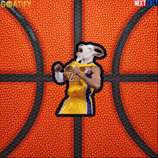 Kobe Bryant Sticker – GOAT Celebration Decal for Los Angeles Lakers NBA Basketball Fans |  | ["Basketball", "Kobe Bryant", "Los Angeles Lakers", "NBA"]