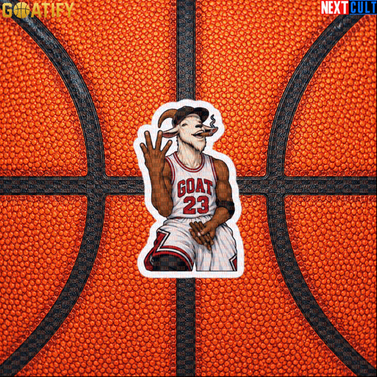 Michael Jordan Sticker – GOAT Cigar Celebration Decal for Chicago Bulls NBA Fans Default Title Stickers Next Cult Brand