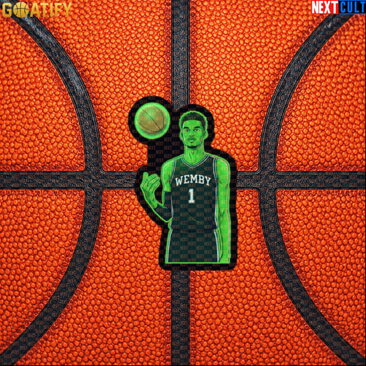 Basketball Sticker Alien Wemby Sci-Fi Decal for Spurs Fans, Laptops, Bottles and NBA Gifts |  | ["Basketball", "France", "NBA", "San Antonio Spurs", "Victor Wembanyama", "Wemby"]