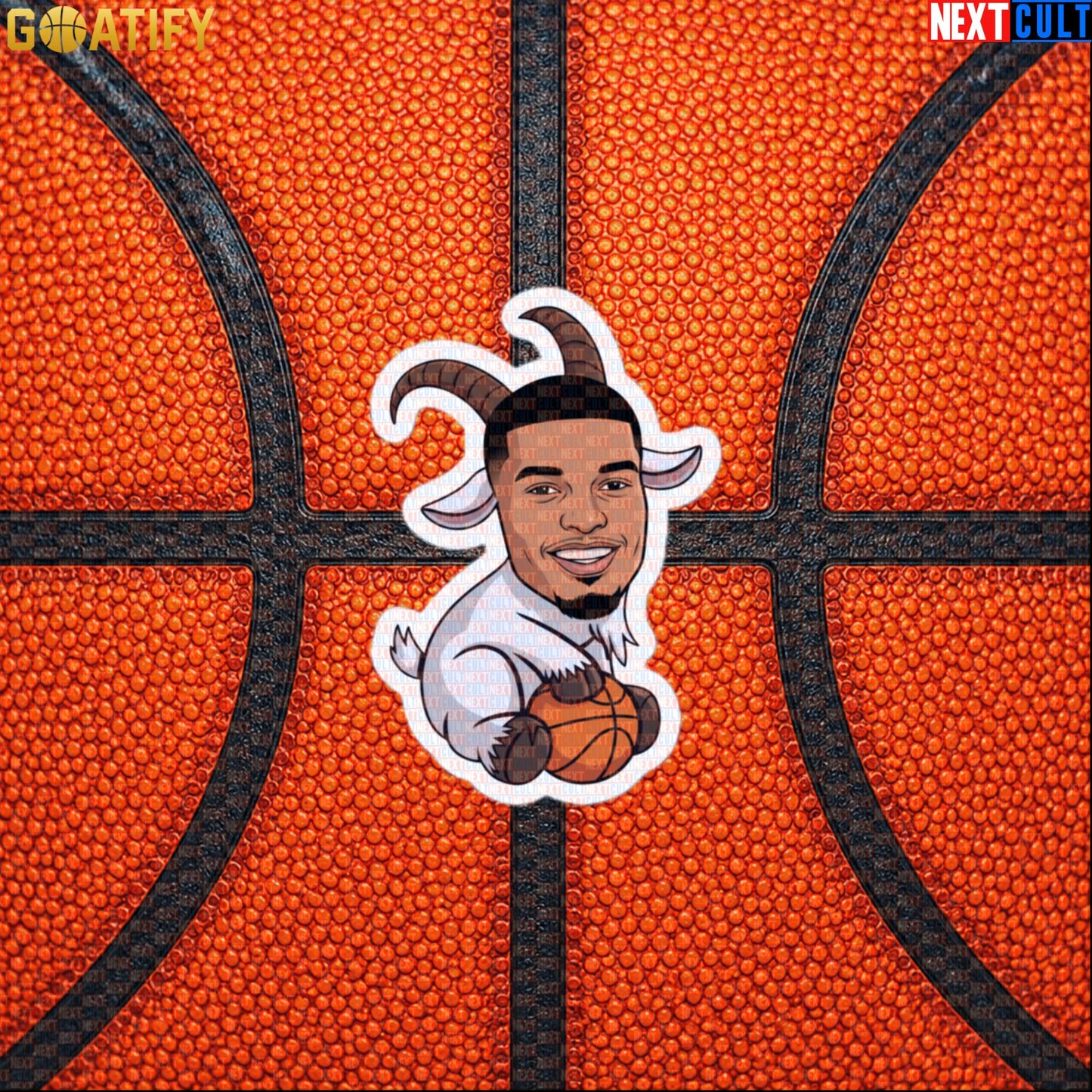 Basketball Sticker Victor Wembanyama GOAT Cartoon for Spurs Fans, NBA Game Day Sports Decal |  | ["Basketball", "France", "NBA", "San Antonio Spurs", "Victor Wembanyama", "Wemby"]