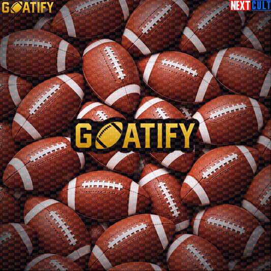 Sticker GOATIFY Football GOAT Decal for NFL Fans Greatest of All Time Sports Gift | Stickers | ["American Football", "NCB", "NFL"]