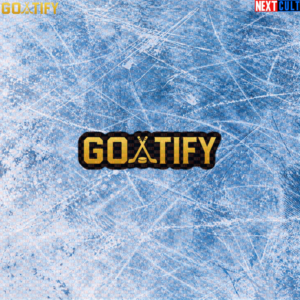 Hockey GOAT Sticker GOATIFY Gold Logo Decal for NHL Fans & Ice Hockey Gifts | Stickers | ["Hockey", "NCB", "NHL"]