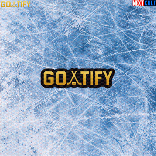 Hockey GOAT Sticker GOATIFY Gold Logo Decal for NHL Fans & Ice Hockey Gifts | Stickers | ["Hockey", "NCB", "NHL"]