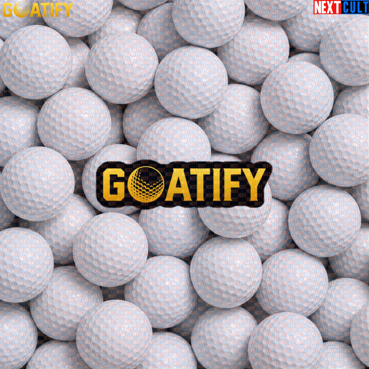 Golf GOAT Sticker Golden Golf Ball Decal for Golfers, Sports Fans & Golf Gifts | GOATIFY | Stickers | ["Golf", "NCB", "PGA"]