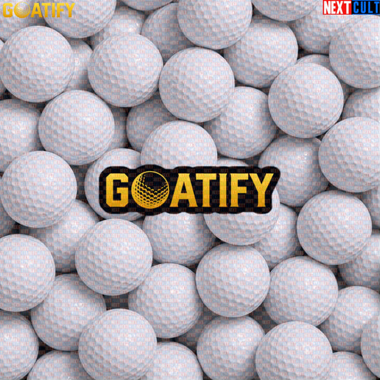 Golf GOAT Sticker Golden Golf Ball Decal for Golfers, Sports Fans & Golf Gifts | GOATIFY | Stickers | ["Golf", "NCB", "PGA"]