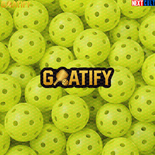 Pickleball GOAT Sticker Golden Paddle & Ball Decal for Players, Fans & Gifts | GOATIFY | Stickers | ["NCB", "Pickleball"]