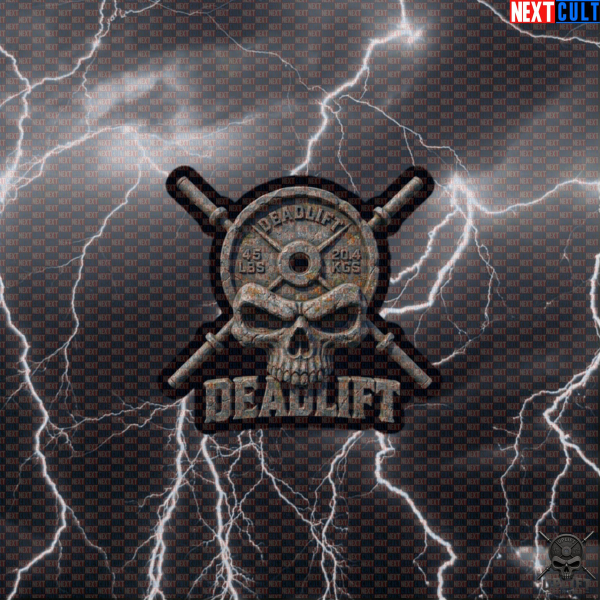 Deadlift Sticker Stone Skull Gym Decal for Powerlifters, Hardcore Lifting Gift | Stickers | ["Bodybuilding", "Fitness", "Gym", "Hardcore", "Leg Day", "NCB", "Powerlifting", "Workout"]