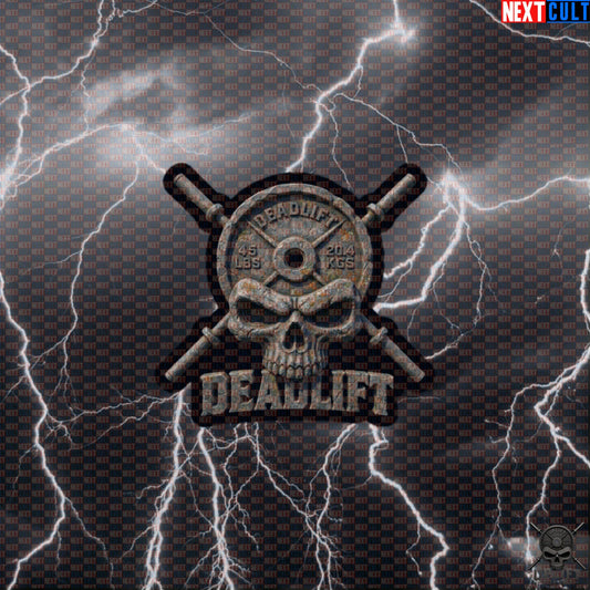 Deadlift Sticker Stone Skull Gym Decal for Powerlifters, Hardcore Lifting Gift | Stickers | ["Bodybuilding", "Fitness", "Gym", "Hardcore", "Leg Day", "NCB", "Powerlifting", "Workout"]
