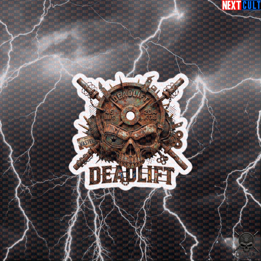Deadlift Sticker Wasteland Skull Decal for Lifters, Hardcore Gym Accessory Gift Default Title Stickers Next Cult Brand