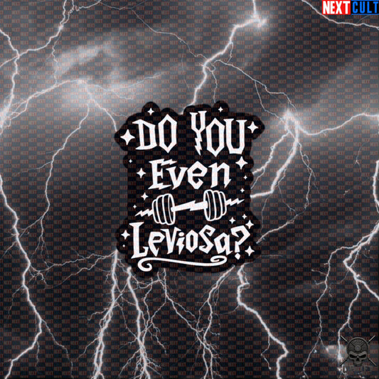 Do You Even Leviosa Sticker Wizard Gym Parody Decal for Lifters Fitness Meme Default Title Stickers Next Cult Brand