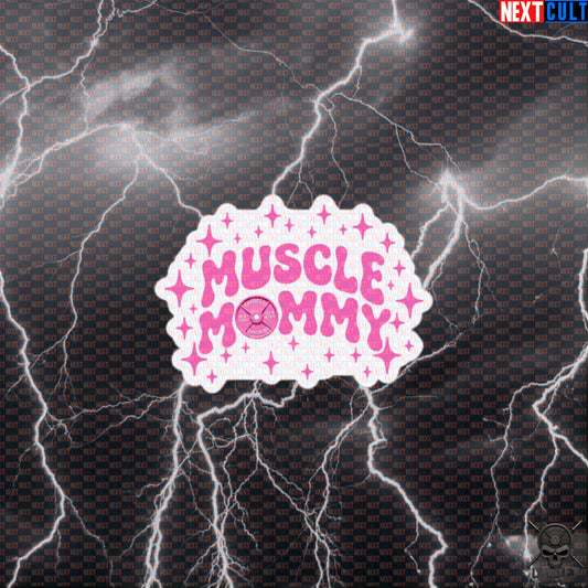 Muscle Mommy Sticker Pink Gym Design for Women, Female Lifters & Strength Training Default Title Stickers Next Cult Brand