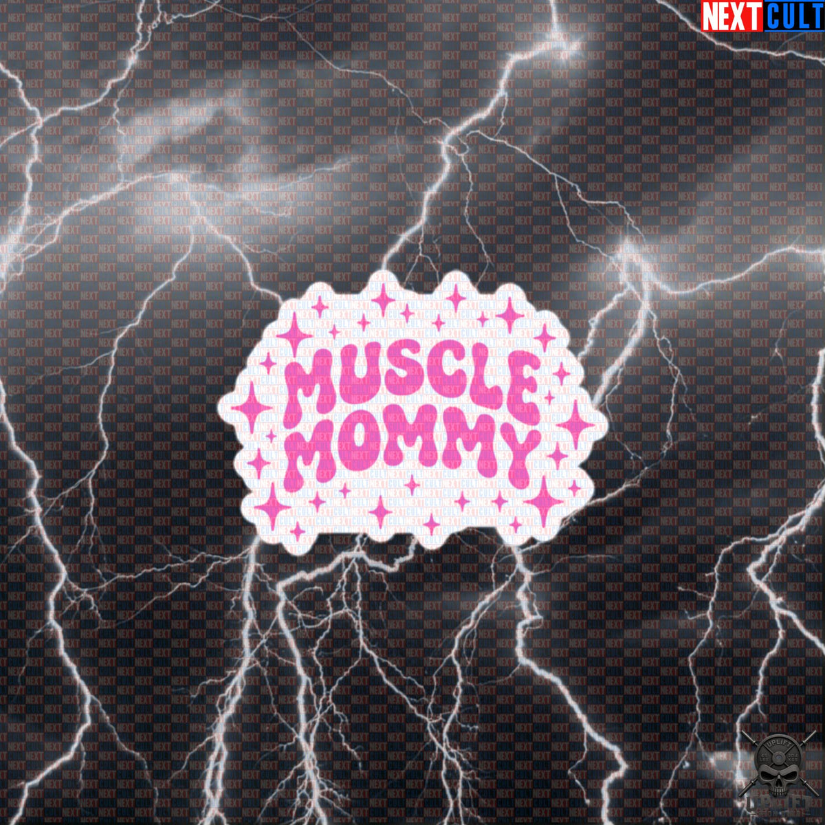 Muscle Mommy Sticker Pink Gym Girl Decal for Women, Lifters, Workout & Fitness Gift | Stickers | ["Bodybuilding", "Fitness", "Gym", "Gym Girl", "Muscle Mommy", "NCB", "Workout"]