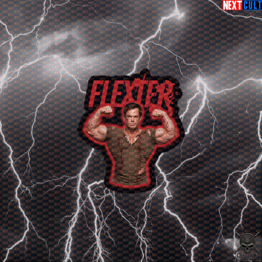 Flexter Sticker Serial Lifter Gym Parody Decal for Bodybuilders and Horror Fans Default Title Stickers Next Cult Brand