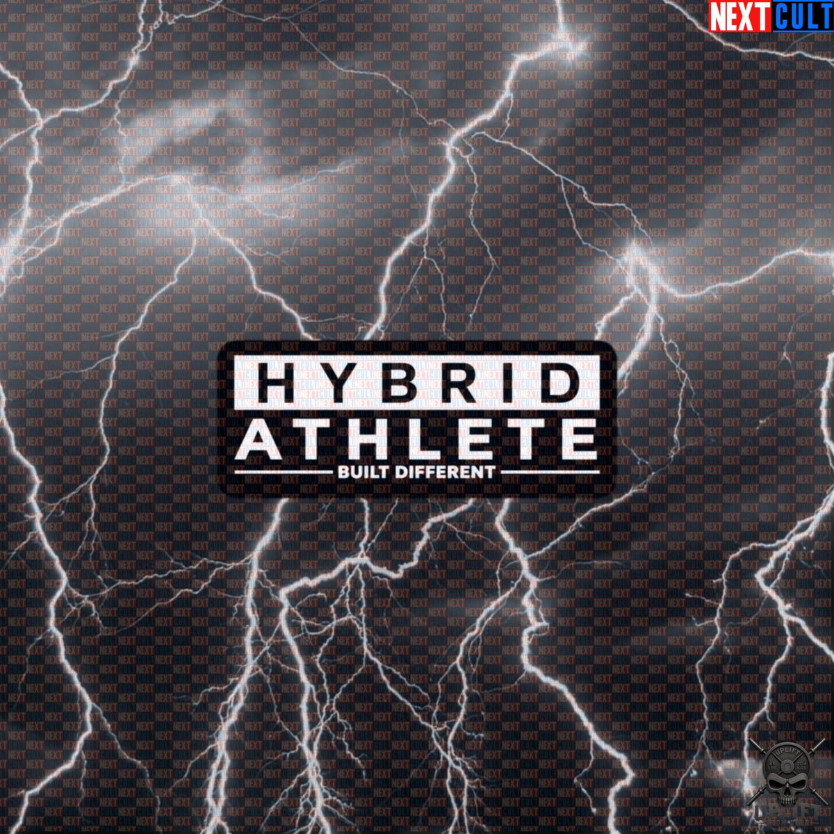 Hybrid Athlete Sticker – Built Different Gym Decal for HYROX, CrossFit & Spartan Athletes | Stickers | ["CrossFit", "Fitness", "Gym", "Hybrid Athlete", "HYROX", "NCB", "Workout"]