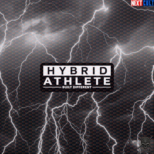 Hybrid Athlete Sticker – Built Different Gym Decal for HYROX, CrossFit & Spartan Athletes Default Title Stickers Next Cult Brand