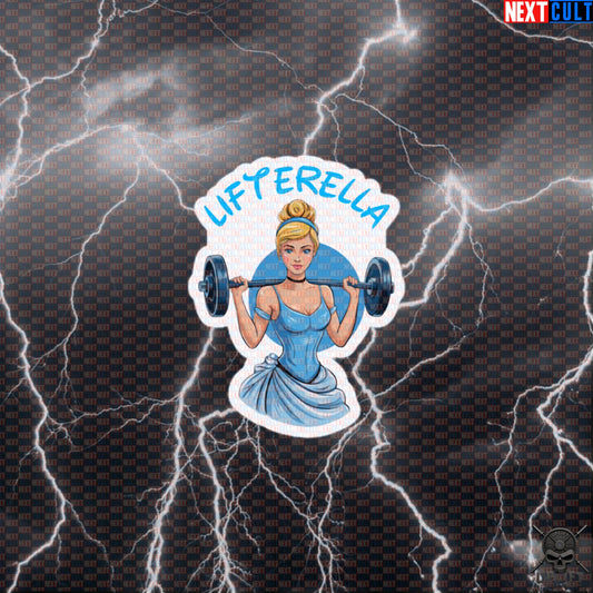 Lifterella Funny Gym Princess Sticker | Workout Decal for Water Bottles & Gym Gear | Fitness Meme Sticker Default Title Stickers Next Cult Brand