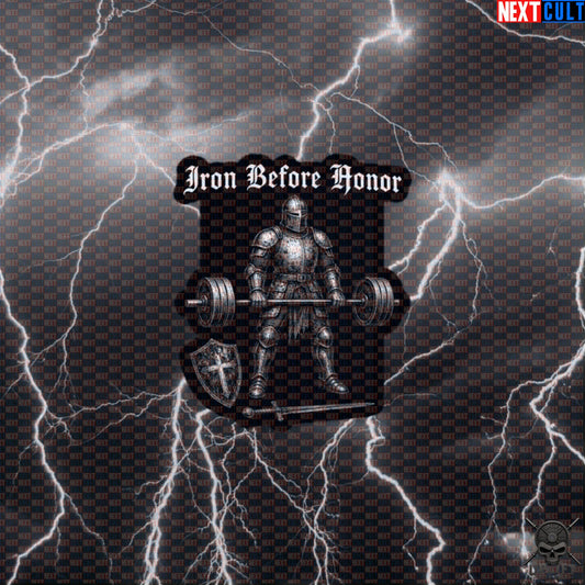Gym Sticker Iron Before Honor Medieval Knight Lifting Decal for Lifters Default Title Stickers Next Cult Brand