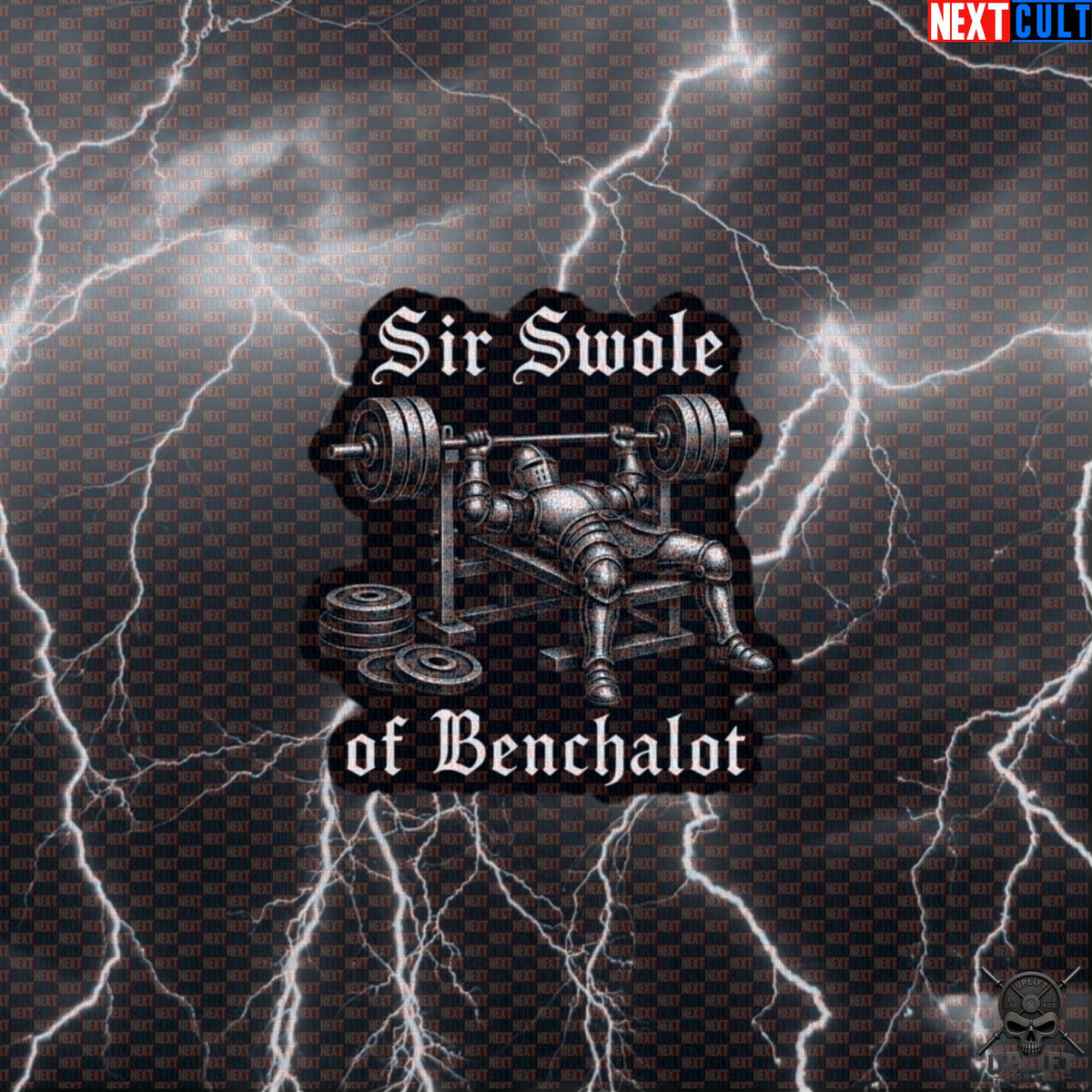 Gym Sticker Sir Swole of Benchalot Medieval Knight Bench Press Decal for Lifters Default Title Stickers Next Cult Brand