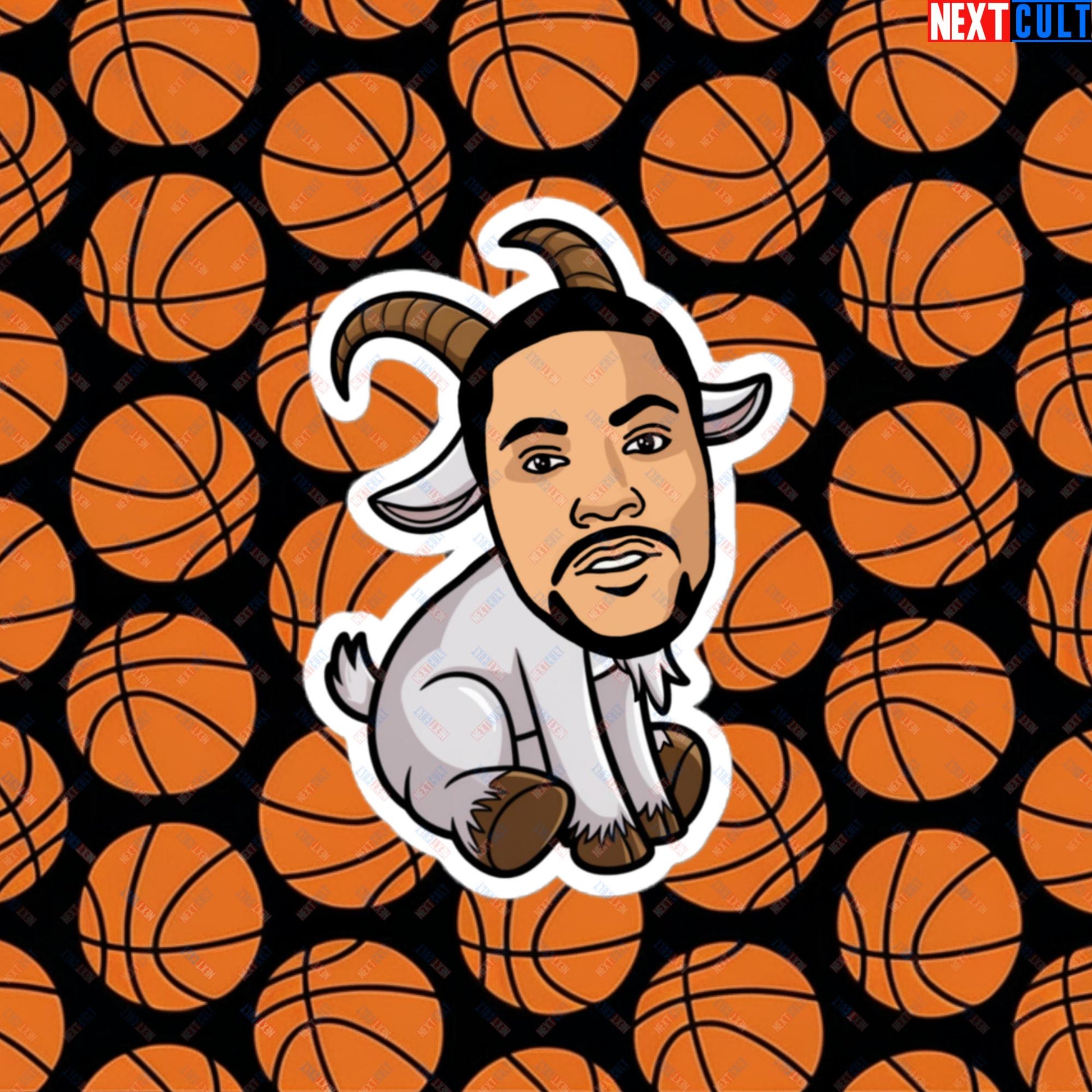 Derrick Rose G.O.A.T. Sticker - Funny Basketball Meme Decal - Greatest of All Time Print for Basketball Fans - Perfect Gift for Derrick Rose Fans Bubble-free stickers 4″×4″ Stickers Basketball Chicago Bulls Derrick Rose G.O.A.T. NBA Next Cult Brand