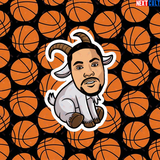 Derrick Rose G.O.A.T. Sticker - Funny Basketball Meme Decal - Greatest of All Time Print for Basketball Fans - Perfect Gift for Derrick Rose Fans Bubble-free stickers 4″×4″ Stickers Basketball Chicago Bulls Derrick Rose G.O.A.T. NBA Next Cult Brand