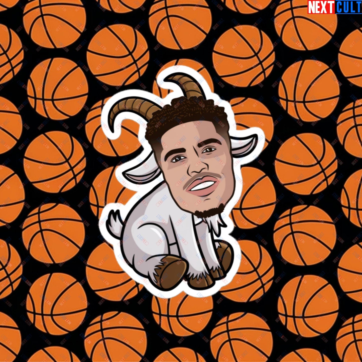 LaMelo Ball G.O.A.T. Sticker - Funny Basketball Meme Decal - Greatest of All Time Print for Basketball Fans - Perfect Gift for LaMelo Ball Fans Bubble-free stickers 4″×4″ Stickers Basketball Charlotte Hornets G.O.A.T. LaMelo Ball NBA Next Cult Brand