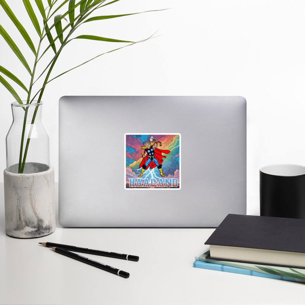 Erling Haaland Thor Avenger Manchester City Funny Football/ Soccer Meme Bubble-free stickers Stickers Next Cult Brand