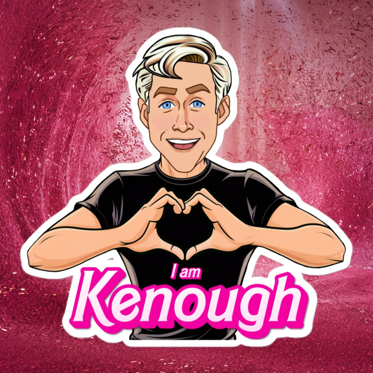 I am Kenough Ryan Gosling Ken Barbie Movie Bubble-free stickers Next Cult Brand