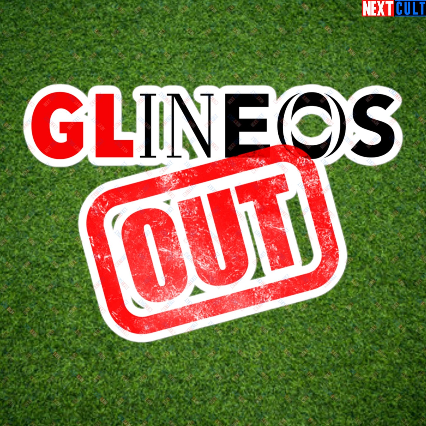 GLINEOS OUT Manchester United Fans Protest Against Glazers, Ineos and Ratcliffe Bubble-free stickers 5.5″×5.5″ Stickers Football GlazersOut Manchester United RatcliffeOut Next Cult Brand