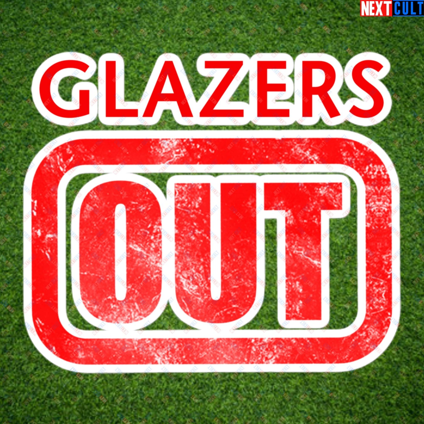 Glazers Out Manchester United Fan Protest Against Glazers Bubble-free stickers 5.5″×5.5″ Stickers Football GlazersOut Manchester United RatcliffeOut Next Cult Brand