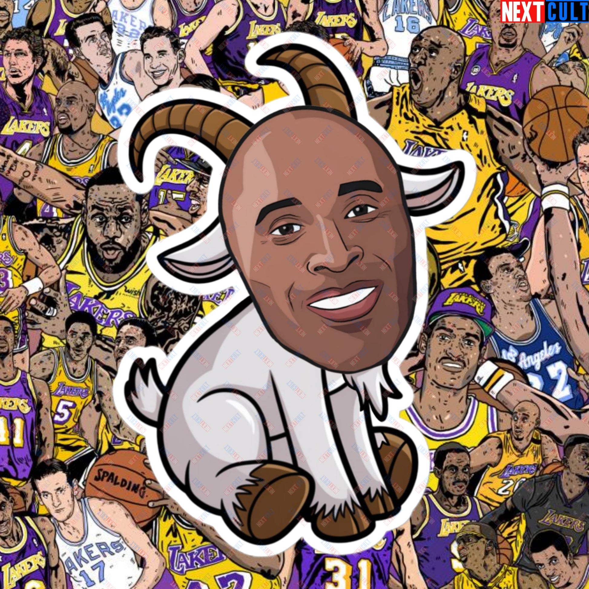 Kobe Bryant G.O.A.T. Sticker - Settle the Debate Decal - Greatest of All Time NBA Meme Sticker for Basketball Fans - Perfect Gift for Kobe Fans Bubble-free stickers 5.5″×5.5″ Stickers Basketball G.O.A.T. Kobe Bryant Los Angeles Lakers NBA Next Cult Brand