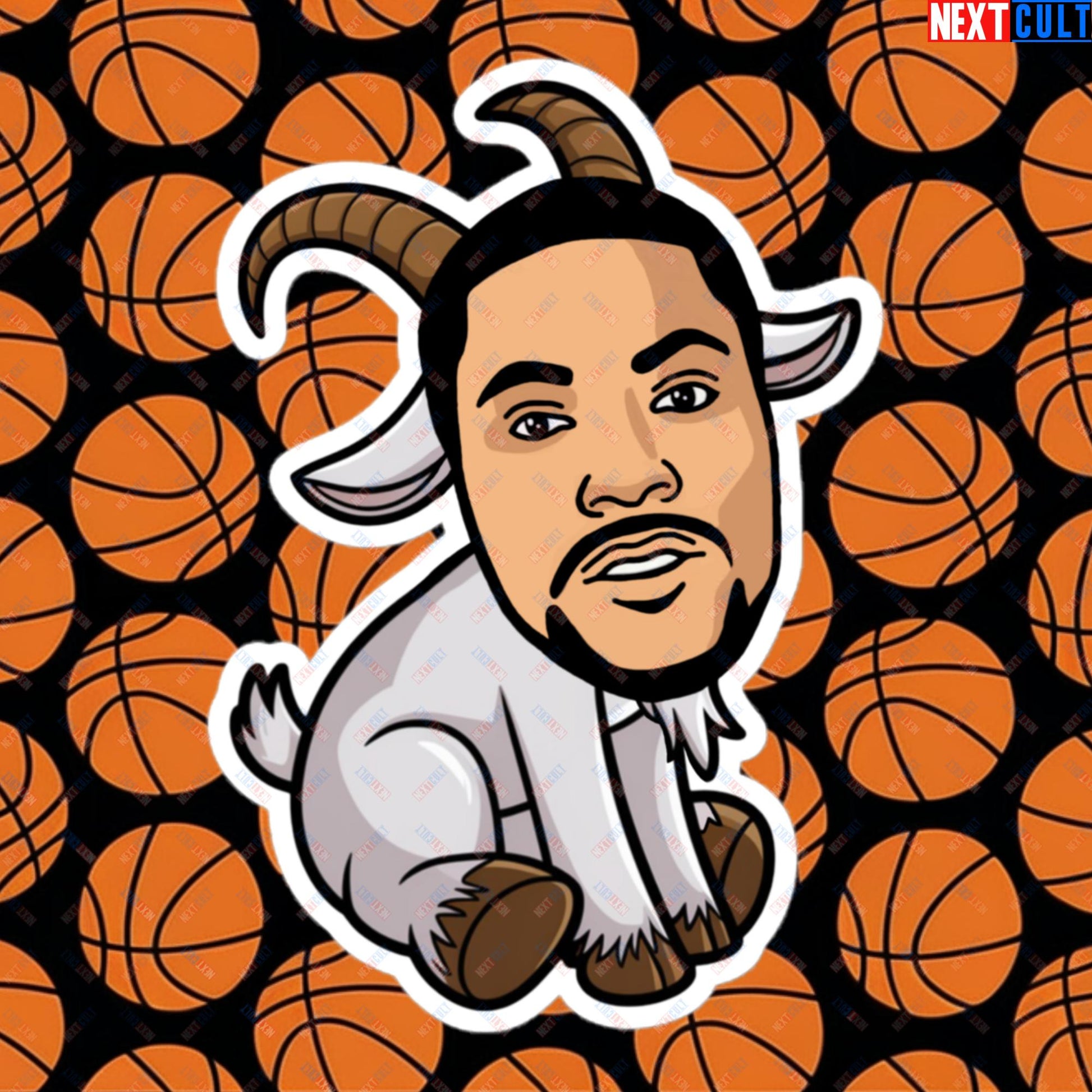 Derrick Rose G.O.A.T. Sticker - Funny Basketball Meme Decal - Greatest of All Time Print for Basketball Fans - Perfect Gift for Derrick Rose Fans Bubble-free stickers 5.5″×5.5″ Stickers Basketball Chicago Bulls Derrick Rose G.O.A.T. NBA Next Cult Brand