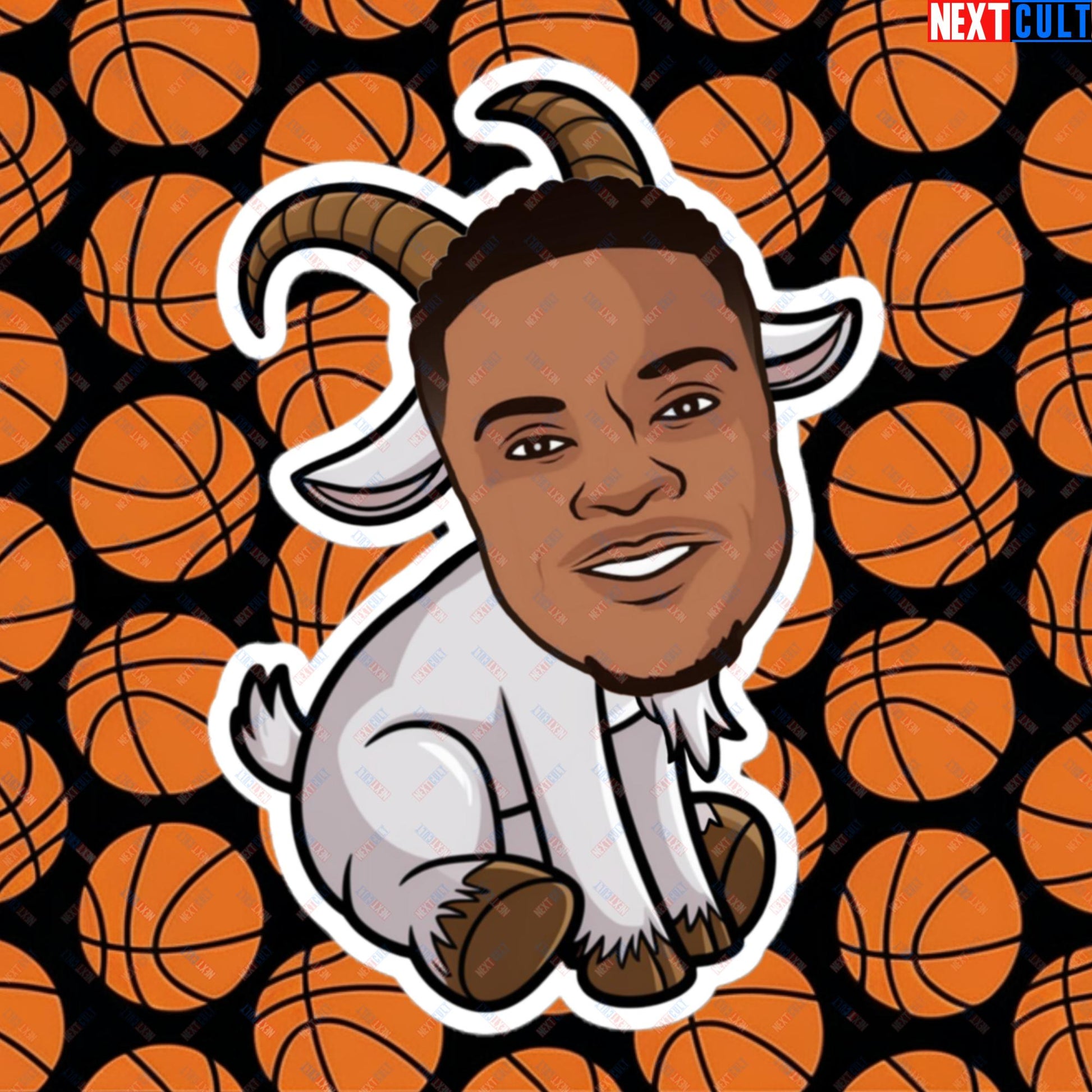 Russell Westbrook G.O.A.T. Sticker - Funny Basketball Meme Decal - Greatest of All Time Print for Basketball Fans - Perfect Gift for Westbrook Fans Bubble-free stickers 5.5″×5.5″ Stickers Basketball Denver Nuggets G.O.A.T. NBA Oklahoma City Thunder Russell Westbrook Next Cult Brand