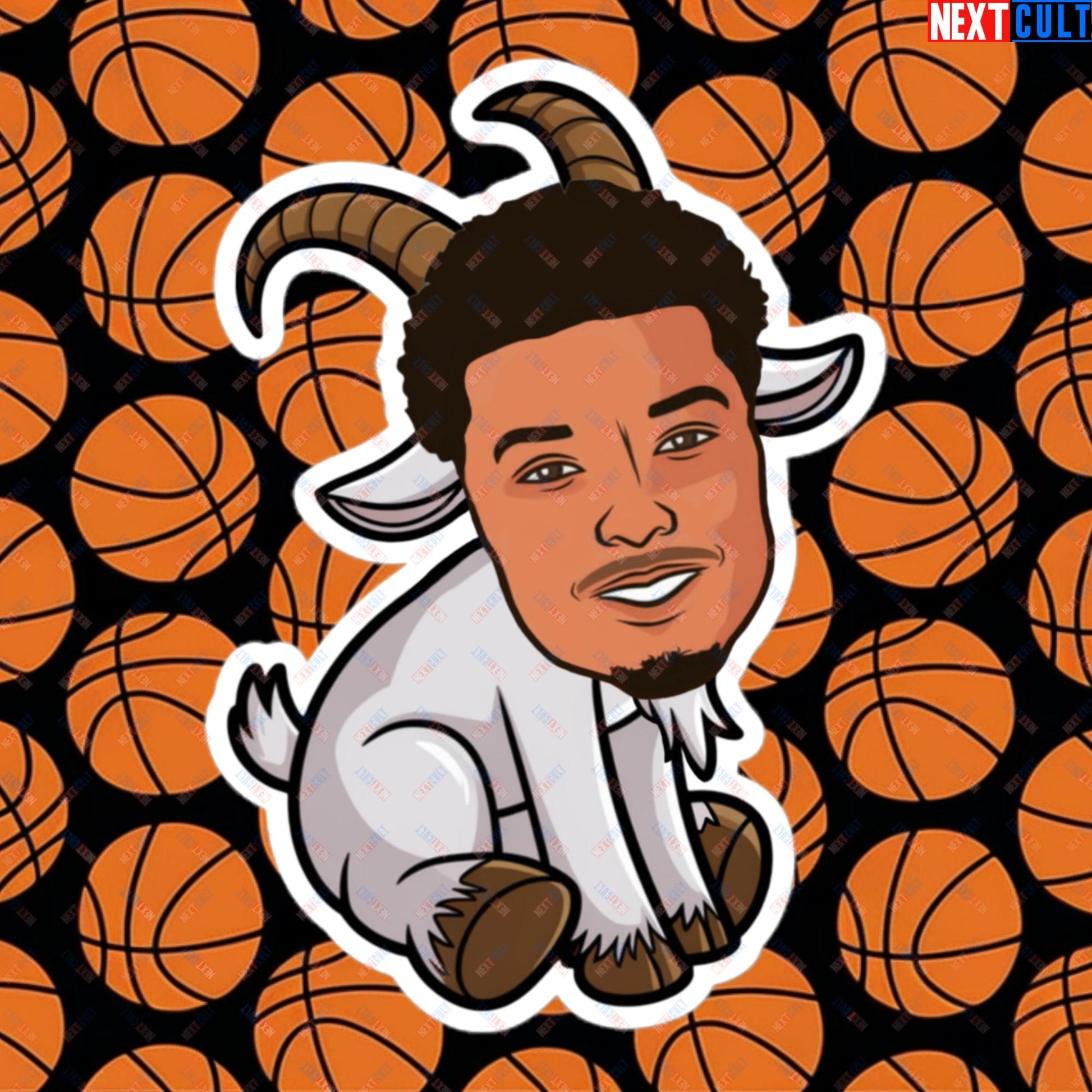 Wemby G.O.A.T. Sticker - Victor Wembanyama Funny Basketball Meme Decal - Greatest of All Time Print for Basketball Fans - Perfect Gift for Wemby Fans Bubble-free stickers 5.5″×5.5″ Stickers Basketball G.O.A.T. NBA San Antonio Spurs Victor Wembanyama Wemby Next Cult Brand