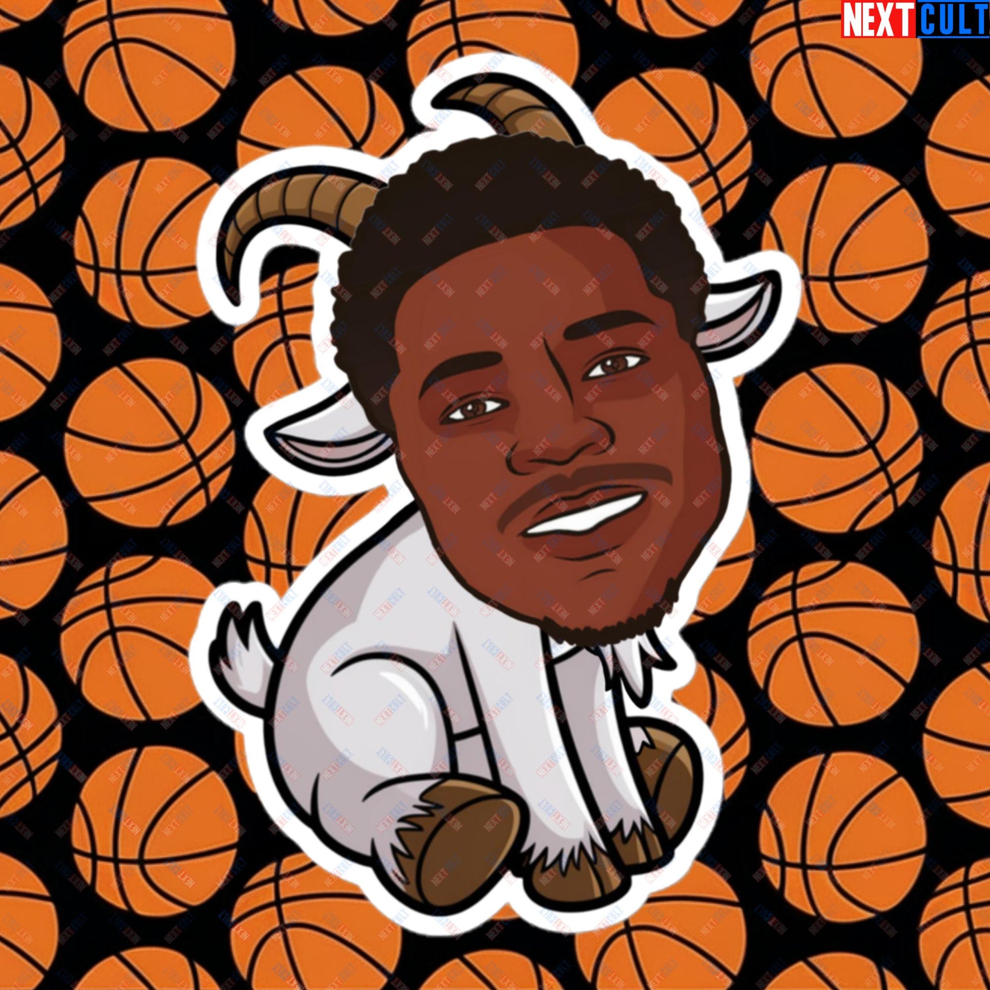 Anthony Edwards G.O.A.T. Sticker - Funny Basketball Meme Decal - Greatest of All Time Print for Basketball Fans - Perfect Gift for Anthony Edwards Fans Bubble-free stickers 5.5″×5.5″ Stickers Anthony Edwards Basketball G.O.A.T. Minnesota Timberwolves NBA Next Cult Brand