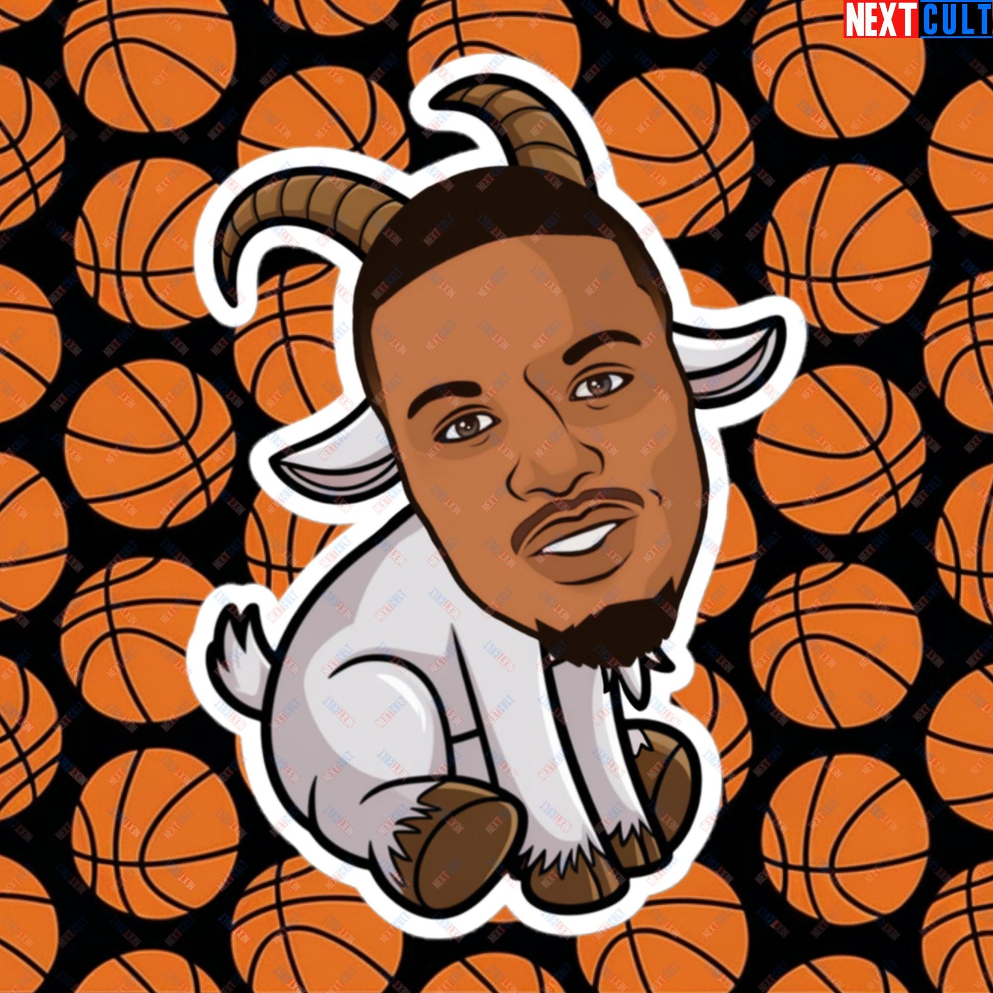 Damian Lillard G.O.A.T. Sticker - Funny Basketball Meme Decal - Greatest of All Time Print for Basketball Fans - Perfect Gift for Damian Lillard Fans Bubble-free stickers 5.5″×5.5″ Stickers Basketball Damian Lillard G.O.A.T. Milwaukee Bucks NBA Portland Trail Blazers Next Cult Brand