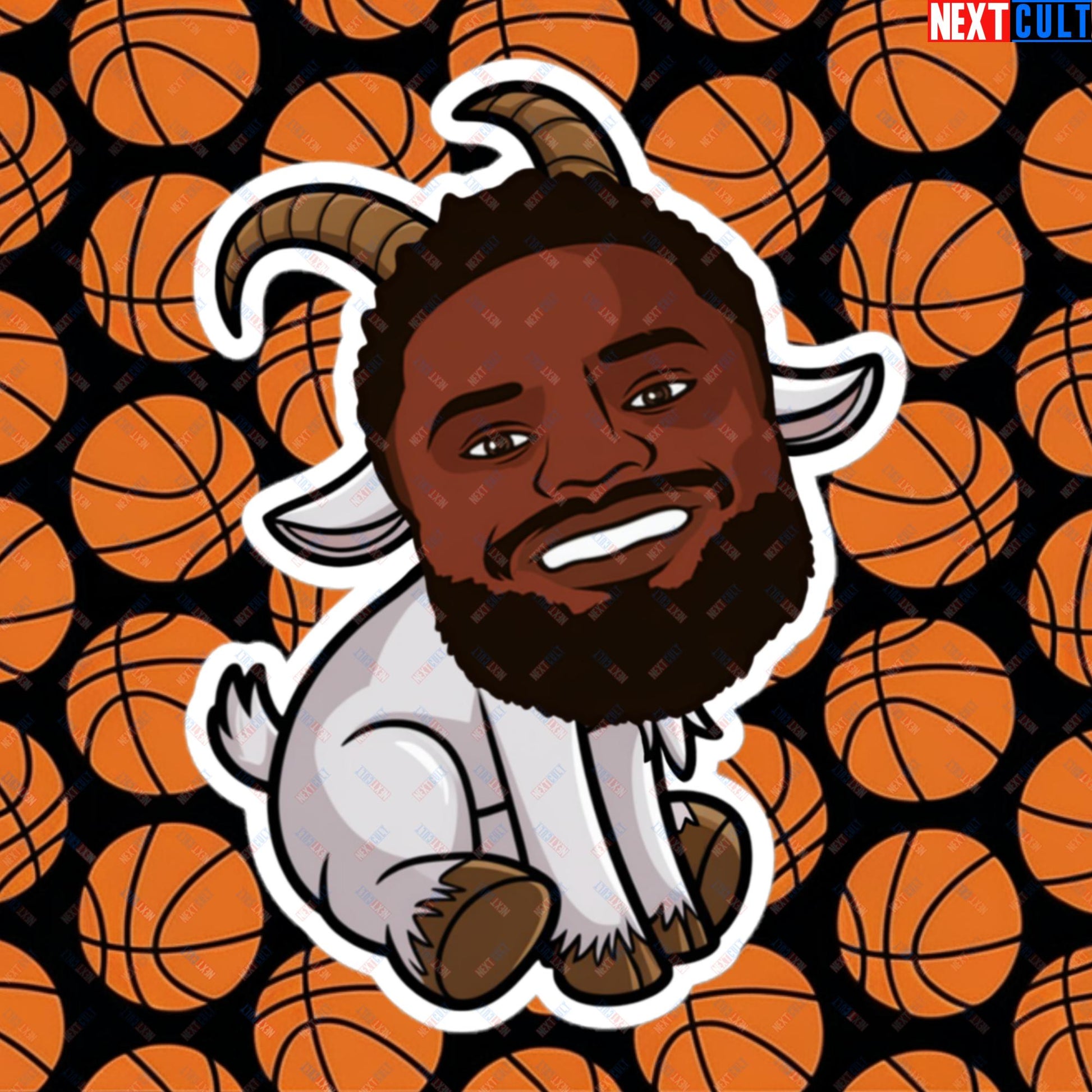 Zion Williamson G.O.A.T. Sticker - Funny Basketball Meme Decal - Greatest of All Time Print for Basketball Fans - Perfect Gift for Zion Williamson Fans Bubble-free stickers 5.5″×5.5″ Stickers Basketball G.O.A.T. NBA New Orleans Pelicans Zion Williamson Next Cult Brand