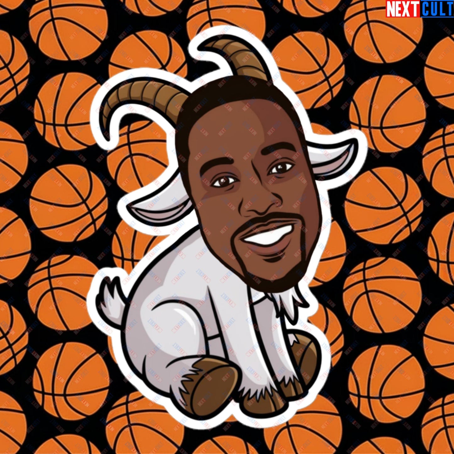 Dwight Howard GOAT Sticker - Funny Basketball Meme Decal - Greatest of All Time Print for Basketball Fans - Perfect Gift for Dwight Howard Fans Bubble-free stickers 5.5″×5.5″ Stickers Basketball Dwight Howard G.O.A.T. Los Angeles Lakers NBA Orlando Magic Next Cult Brand