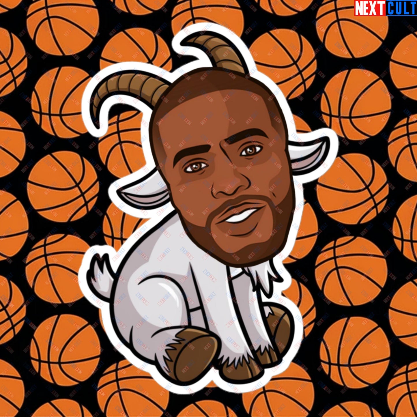 Chris Paul GOAT Sticker - Funny Basketball Meme Decal - Greatest of All Time Point Guard Print for Basketball Fans - Perfect Gift for CP3 Fans Bubble-free stickers 5.5″×5.5″ Stickers Basketball Chris Paul G.O.A.T. Los Angeles Clippers NBA San Antonio Spurs Next Cult Brand