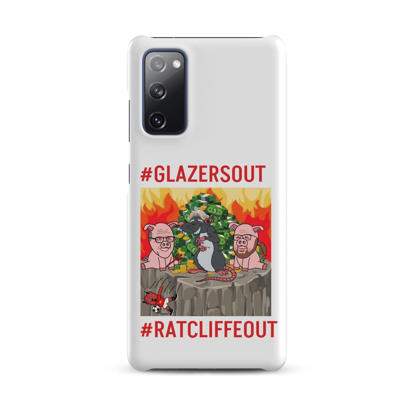 Manchester United Ratcliffe Out, Glazers Out Phone Snap Case for Samsung® Matte Samsung Galaxy S20 FE Mobile Phone Cases Football GlazersOut Manchester United RatcliffeOut Next Cult Brand