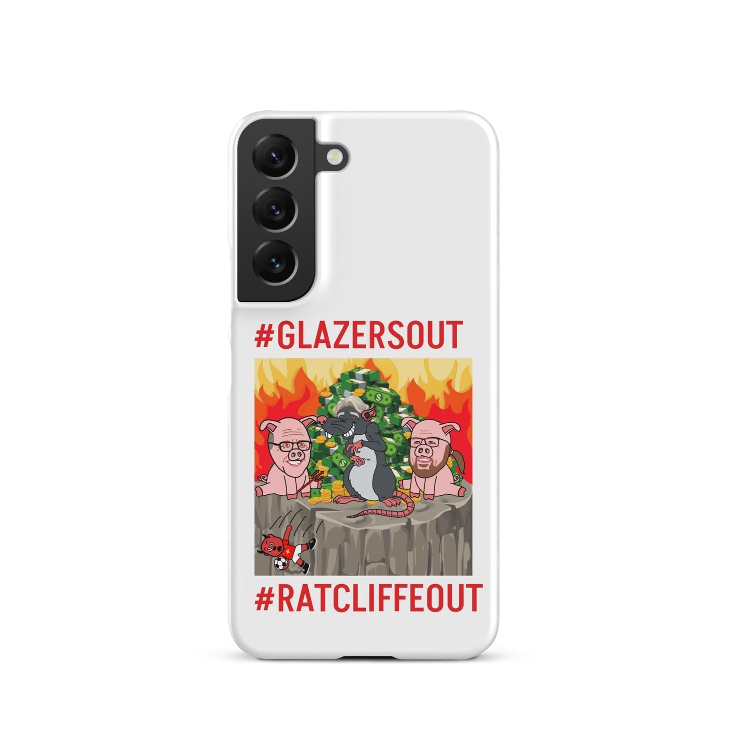 Manchester United Ratcliffe Out, Glazers Out Phone Snap Case for Samsung® Matte Samsung Galaxy S22 Mobile Phone Cases Football GlazersOut Manchester United RatcliffeOut Next Cult Brand