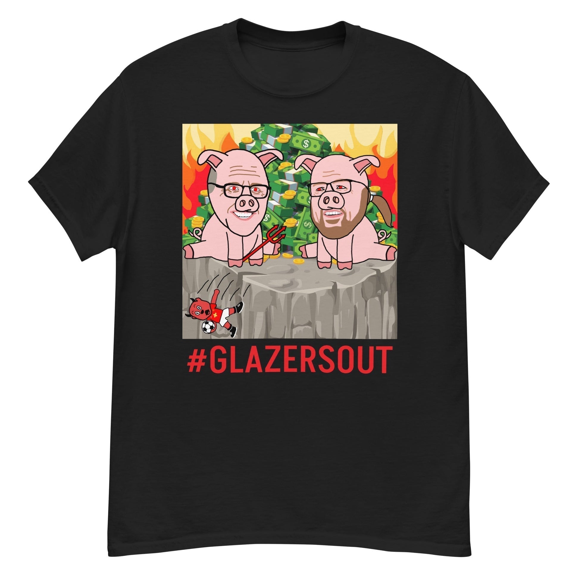 Glazers Out Manchester United T-shirt, Red Letters, #GlazersOut Next Cult Brand Football, GlazersOut, Manchester United