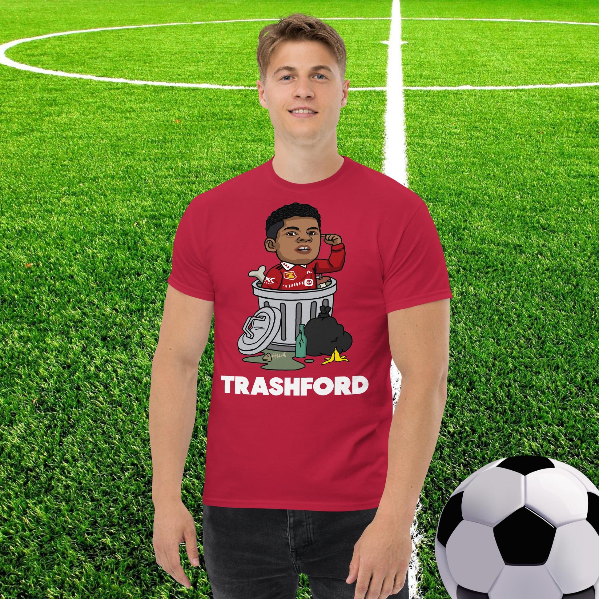 Trashford Marcus Rashford Manchester United Gift Man United Gift Marcus Rashford tee Cardinal T-shirts Football Manchester United Marcus Rashford Next Cult Brand