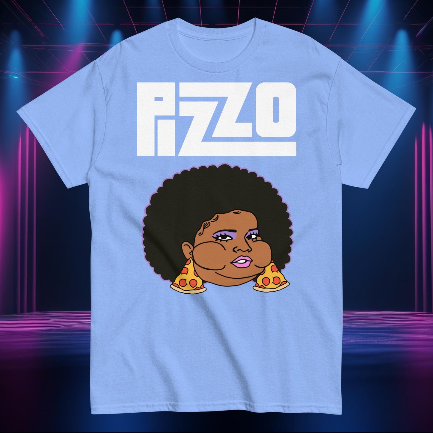 Pizzo Lizzo Pizza Lizzo Merch Lizzo Gift Body Positivity Body empowerment Lizzo T-shirt Carolina Blue T-shirts Lizzo Music Next Cult Brand